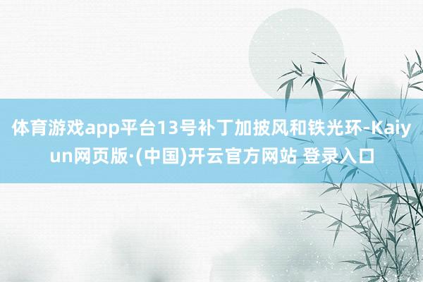体育游戏app平台13号补丁加披风和铁光环-Kaiyun网页版·(中国)开云官方网站 登录入口